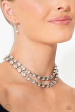 Load image into Gallery viewer, Paparazzi ~ Glistening Gallery ~ White Choker Necklace Set