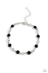 Paparazzi ~ Particularly Pronged ~ Black Bracelet