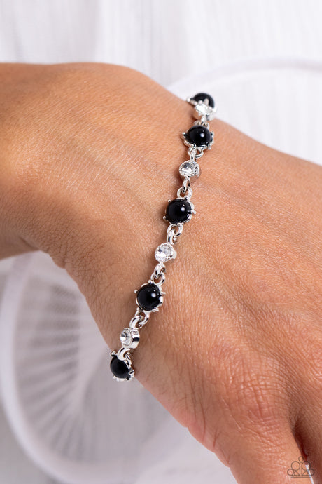 Paparazzi ~ Particularly Pronged ~ Black Bracelet