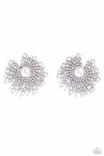Load image into Gallery viewer, Paparazzi ~ Fancy Fireworks ~ White Pearl and Rhinestone Earrings (Life of the Party Exclusive)