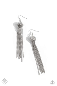 Paparazzi ~ Polished Paramount ~ White Earrings (Fashion Fix Exclusive)
