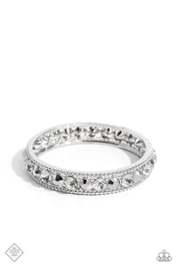 Paparazzi ~ Polishing Promise ~ White Bracelet (Fashion Fix Exclusive)