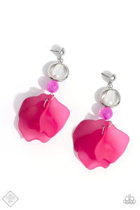 Paparazzi ~ Lush Limit ~ Pink Post Earrings (Fashion Fix Exclusive)