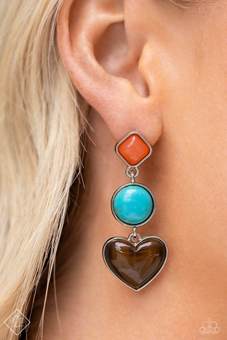 Paparazzi ~ Desertscape Debut ~ Brown Earrings (Fashion Fix Exclusive)