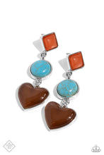 Load image into Gallery viewer, Paparazzi ~ Desertscape Debut ~ Brown Earrings (Fashion Fix Exclusive)