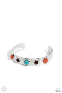 Paparazzi ~ Dedicated Desertscape ~ Blue Cuff Bracelet (Fashion Fix Exclusive)
