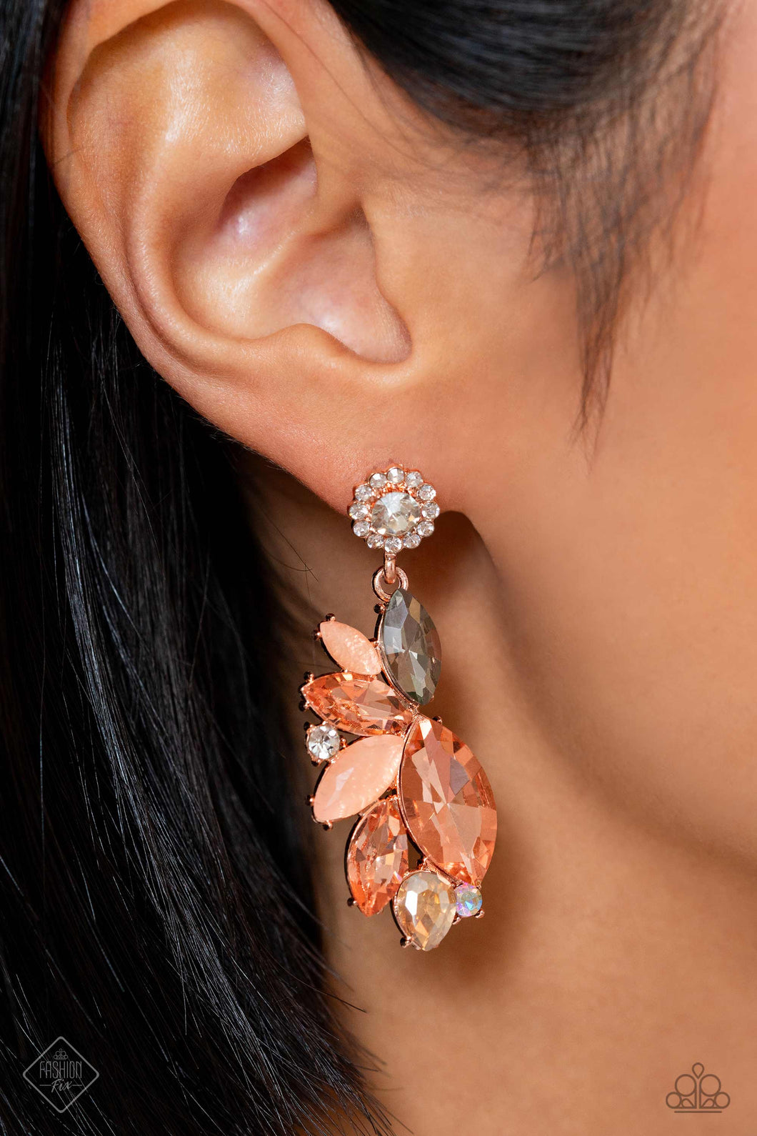 Paparazzi ~ Soft Sashay ~ Rose Gold Post Earrings (Fashion Fix Exclusive)