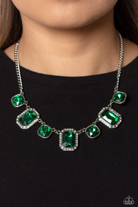 Paparazzi ~ Royal Rumble ~ Green Necklace Set