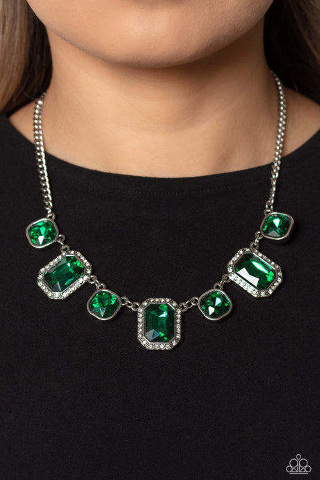 Paparazzi ~ Royal Rumble ~ Green Necklace Set