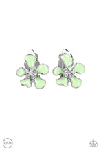 Load image into Gallery viewer, Paparazzi - Island Iris - Green Clip-On Earrings - Klassy Jewelz Boutique