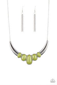 Paparazzi ~ A BULL House ~ Green Necklace Set
