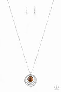 Paparazzi ~ A Diamond A Day ~ Brown Necklace Set