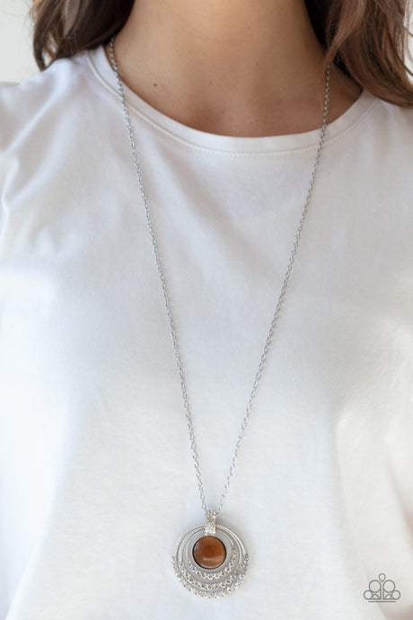 Paparazzi ~ A Diamond A Day ~ Brown Necklace Set