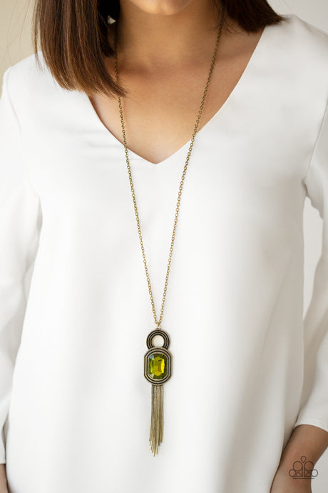 Paparazzi ~ A Good TALISMAN Is Hard To Find ~ Green Necklace Set
