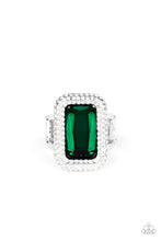 Load image into Gallery viewer, Paparazzi ~ A Grand Statement Maker ~ Green Ring with Stretchy Band
