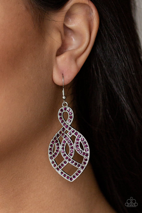 Paparazzi ~ A Grand Statement ~ Purple Earrings