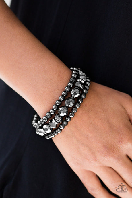 Paparazzi ~ A HAUTE Mess ~ Black Bracelet