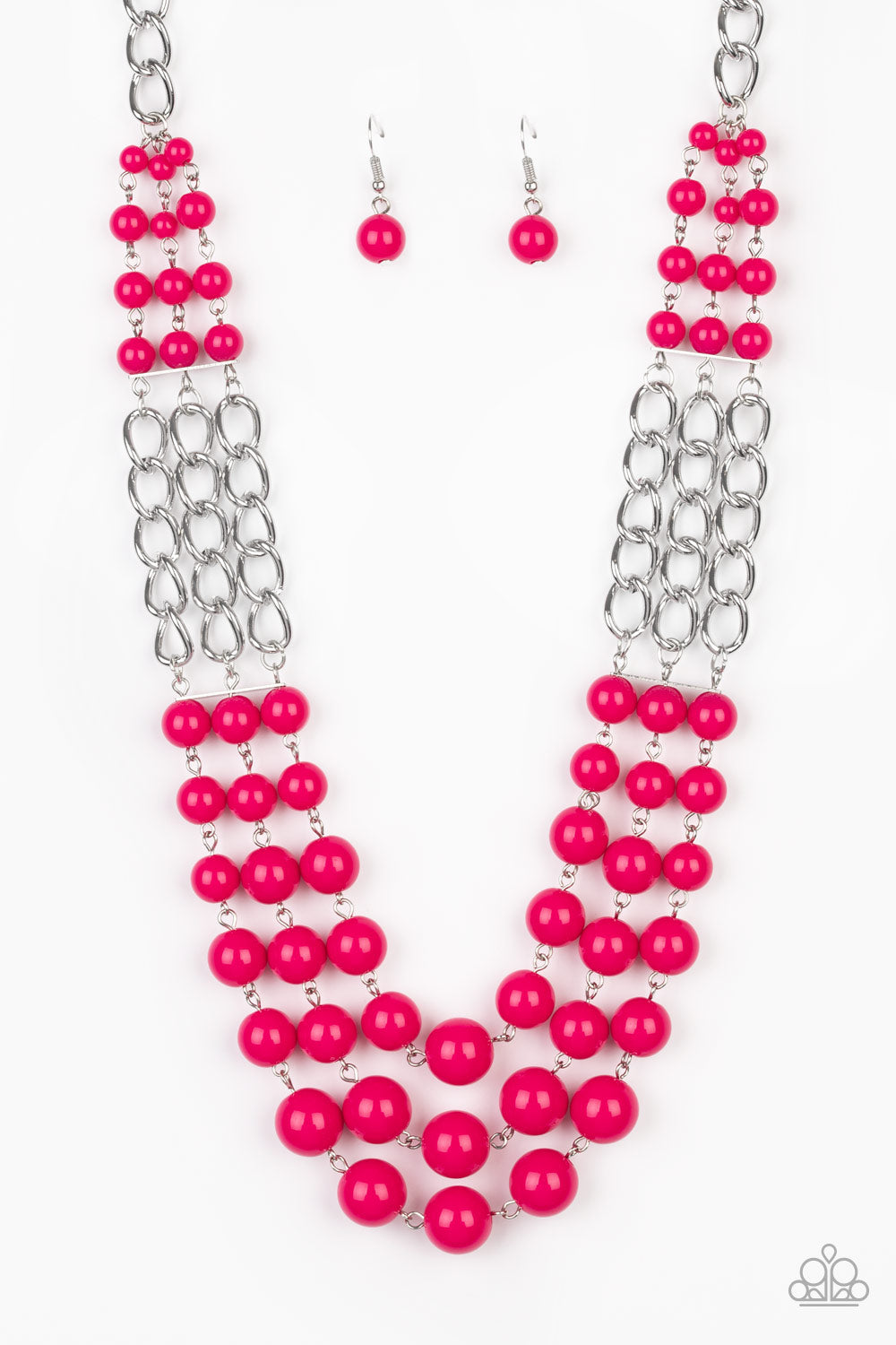 Paparazzi - A La Vogue - Pink Necklace - Klassy Jewelz Boutique