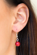 Load image into Gallery viewer, Paparazzi ~ A Love For Luster ~ Red Pearl Necklace Set