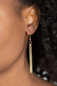 Paparazzi - A Mandala Of The People-Gold Filigree Pendant Necklace Set - Klassy Jewelz Boutique
