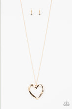 Load image into Gallery viewer, Paparazzi ~ A Mothers Love ~ Gold Heart Pendant Necklace Set