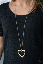 Load image into Gallery viewer, Paparazzi ~ A Mothers Love ~ Gold Heart Pendant Necklace Set