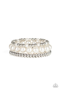Paparazzi ~ A PEARL-fect Ten ~ White Pearl Bracelet
