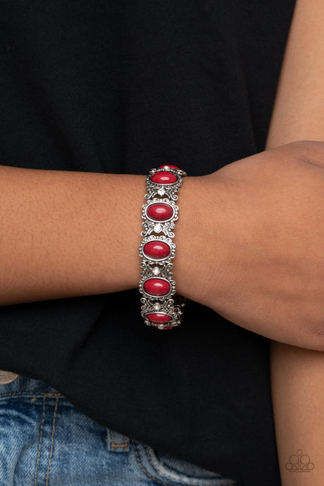 Paparazzi ~ A Piece of Cake ~ Red Bracelet