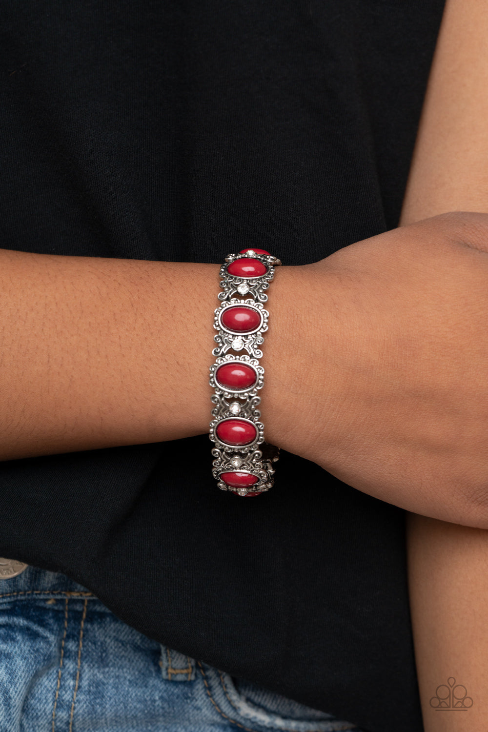 Paparazzi ~ A Piece of Cake ~ Red Bracelet