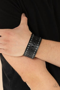 Paparazzi ~ A ROAM With A View ~ Men's Black Urban Bracelet