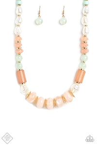 Paparazzi ~ A SHEEN Slate ~ Multi-colored Necklace & Bracelet Set (Fashion Fix Exclusive)