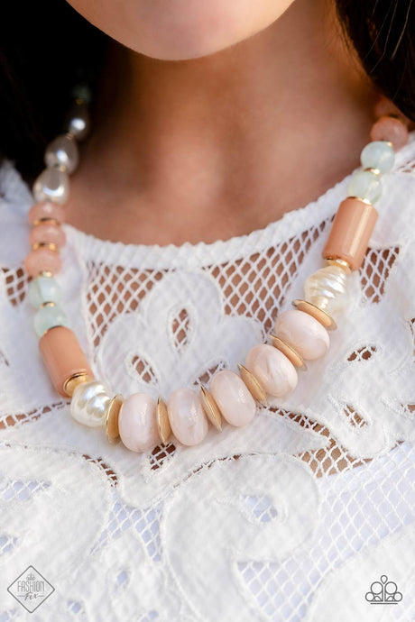 Paparazzi ~ A SHEEN Slate ~ Multi-colored Necklace & Bracelet Set (Fashion Fix Exclusive)