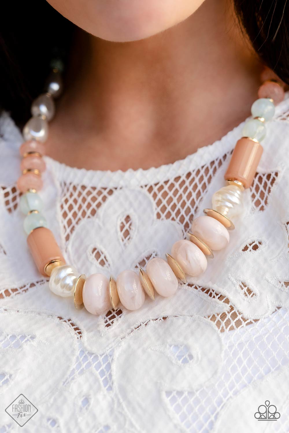 Paparazzi ~ A SHEEN Slate ~ Multi-colored Necklace & Bracelet Set (Fashion Fix Exclusive)