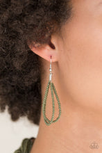 Load image into Gallery viewer, Paparazzi ~ A Standing Ovation ~ Green Knotted Seed Bead Necklace Set