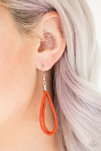 Load image into Gallery viewer, Paparazzi ~ A Standing Ovation ~ Orange Knotted Seed Bead Necklace Set