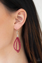 Load image into Gallery viewer, Paparazzi ~ A Standing Ovation ~ Red Knotted Seed Bead Necklace Set