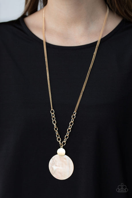 Paparazzi ~ A Top-SHELLer - Gold Necklace Set