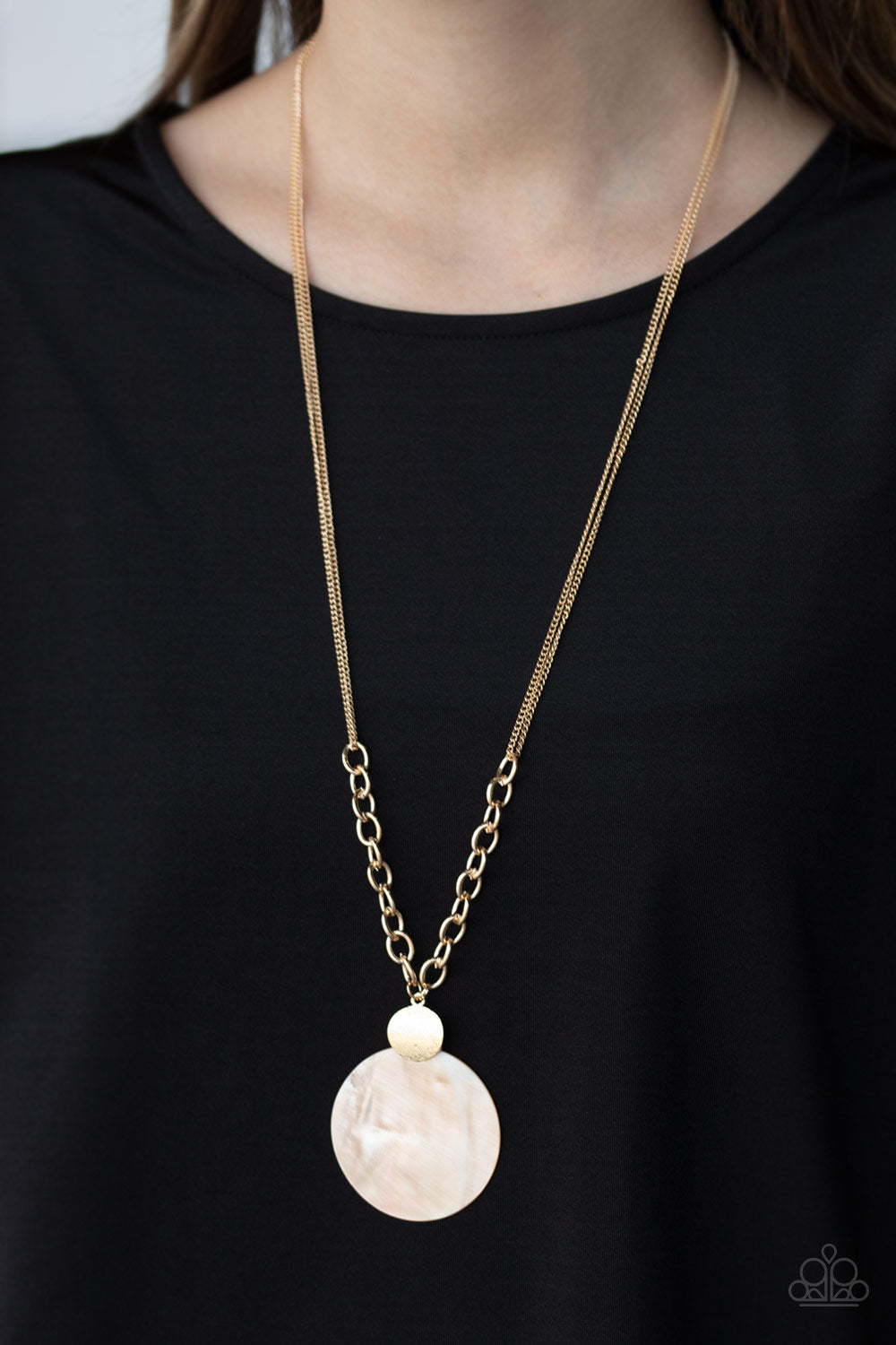 Paparazzi ~ A Top-SHELLer - Gold Necklace Set