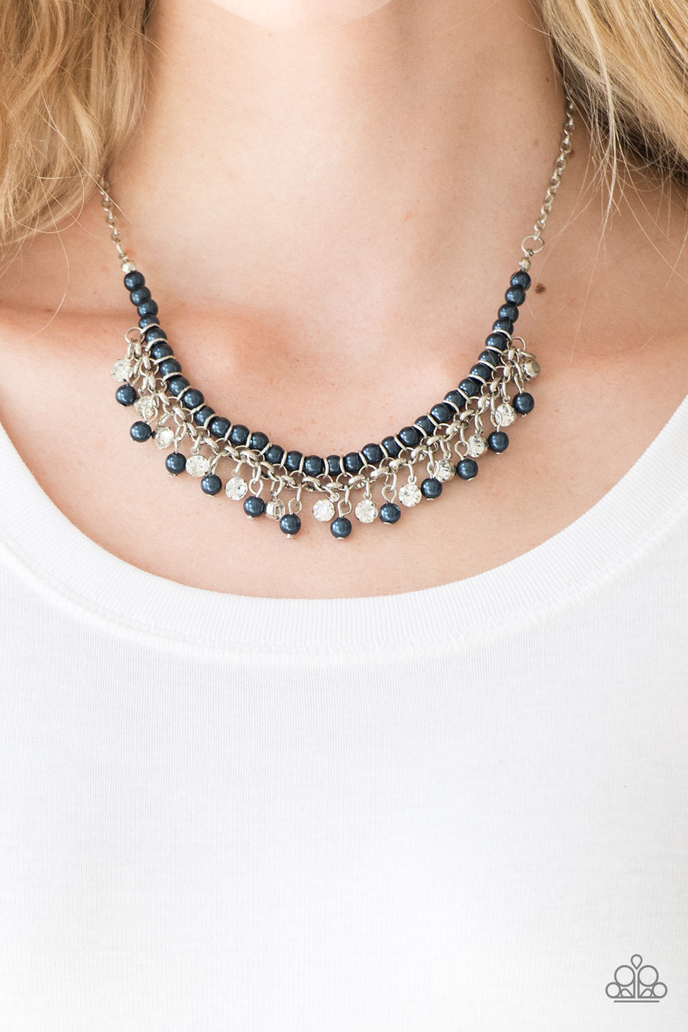 Paparazzi ~ A Touch of CLASSY ~ Blue Necklace Set