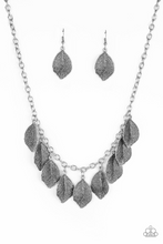 Load image into Gallery viewer, Paparazzi ~ A True Be-LEAF-er ~ Silver Necklace Set