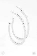 Load image into Gallery viewer, Paparazzi ~ Above The Curve ~ Silver Hoop Earrings (Fashion Fix Exclusive)