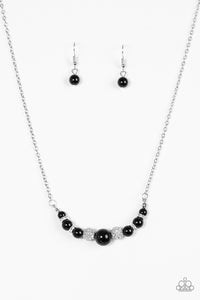 Paparazzi ~ Absolutely Brilliant ~ Black Necklace Set