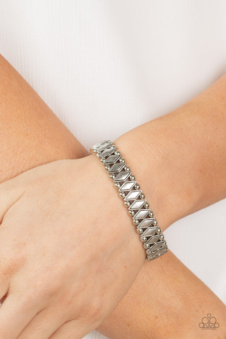 Paparazzi ~ Abstract Advisory ~ Silver Bracelet