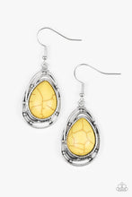 Load image into Gallery viewer, Paparazzi - Abstract Anthropology - Yellow Earrings