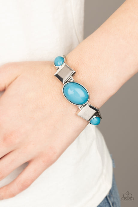 Paparazzi ~ Abstract Appeal ~ Blue Bracelet