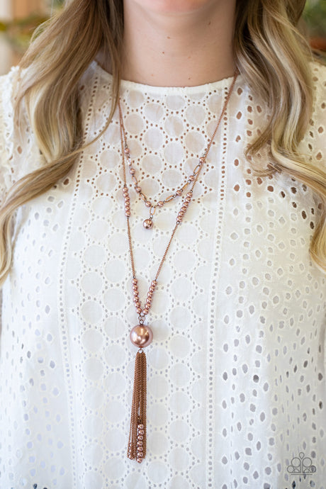 Paparazzi ~ Abstract Elegance ~ Copper Necklace Set