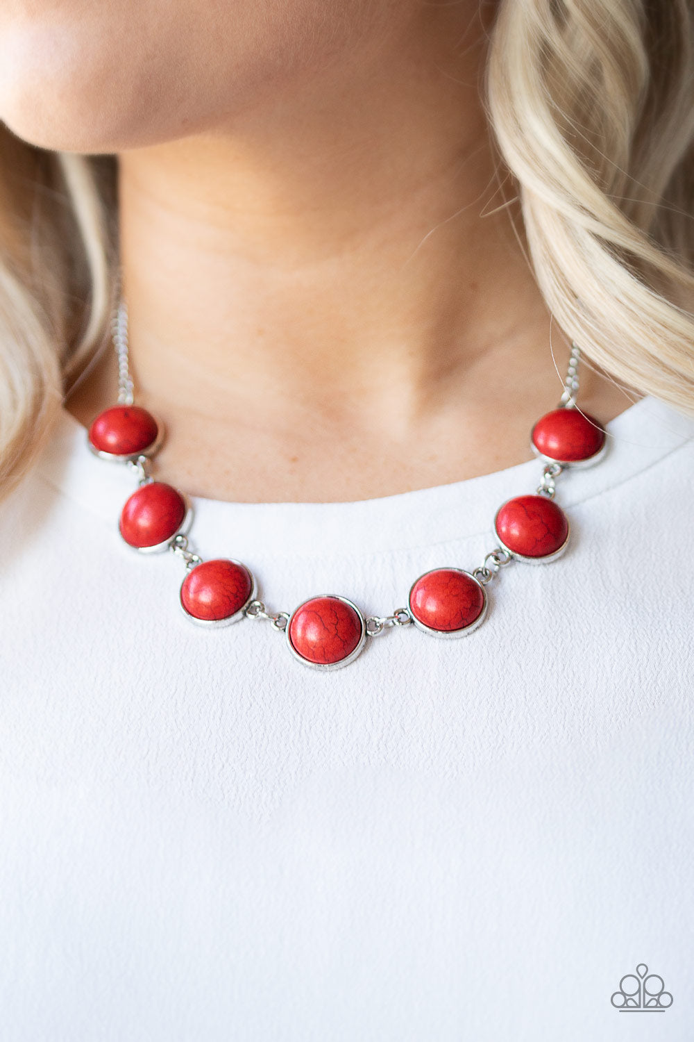 Paparazzi ~ Adobe Attitude ~ Red Necklace Set