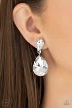Load image into Gallery viewer, Paparazzi - Aim For The MEGASTARS - White Clip-On Earrings -$5.00