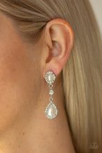 Load image into Gallery viewer, Paparazzi ~ All-GLOWING ~ White Post Earrings