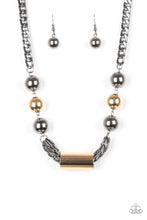 Load image into Gallery viewer, Paparazzi ~ All About Attitude ~ Black/Gunmetal Necklace Set